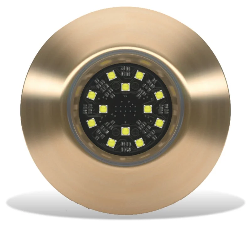 Lumishore ORA TIX404 Thru-Hull Mount Underwater White LED Bronze Housing 12/24vDC