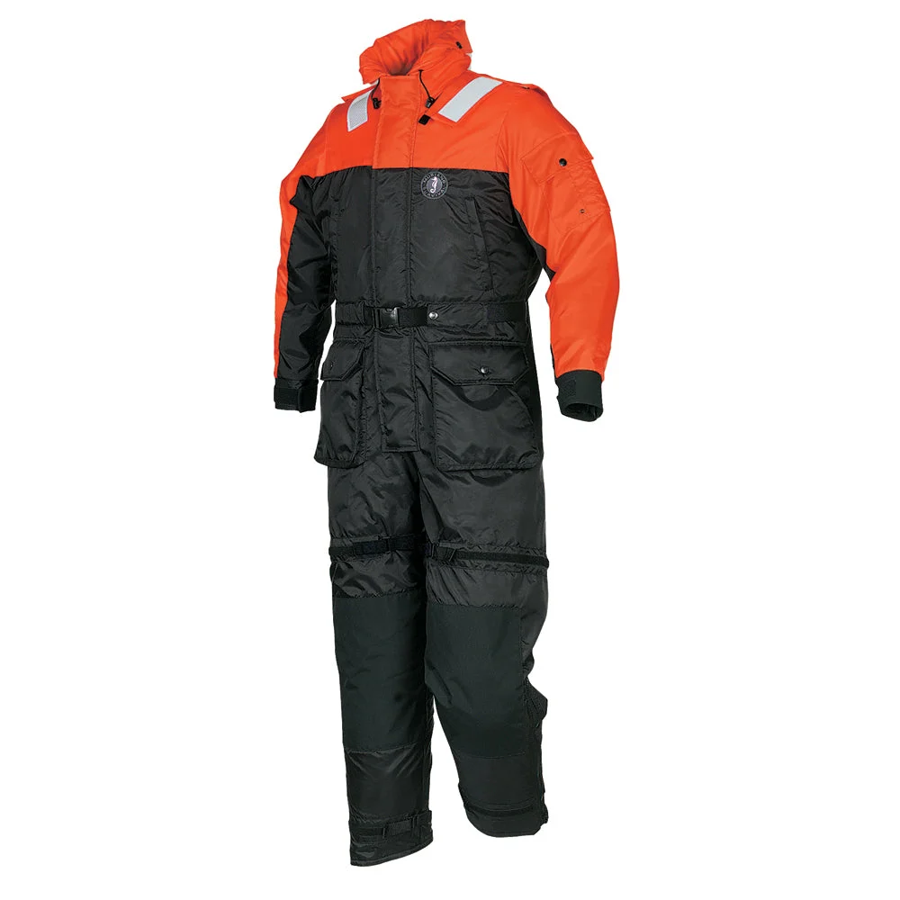 MustangDeluxe Anti-Exposure Coverall & Work Suit - Orange/Black - Large