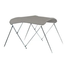 Carver 4 Bow 8' Pontoon Bimini Top w/Boot - Cadet Grey Acrylic