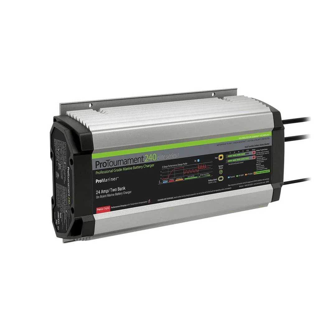 ProMariner ProTournament 240 Elite Series3 2-Bank On-Board Marine Battery Charger