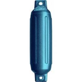 Polyform G-1 Twin Eye Fender 3.5" x 12.8" - Metallic Blue