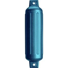 Polyform G-2 Twin Eye Fender 4.5" x 15.5" - Metallic Blue