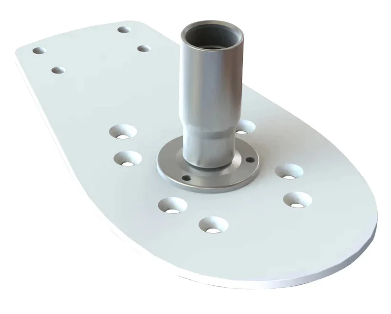 Seaview Starlink Modular Top Plate w/Starlink Stainless Steel 1"-14 Threaded Adapter & Stainless Steel Base