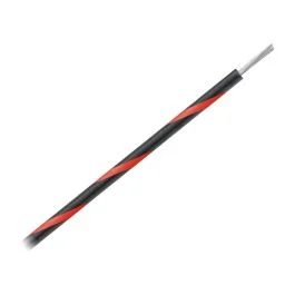 Pacer 14 AWG Gauge Striped Marine Wire 500' Spool - Black w/Red Stripe