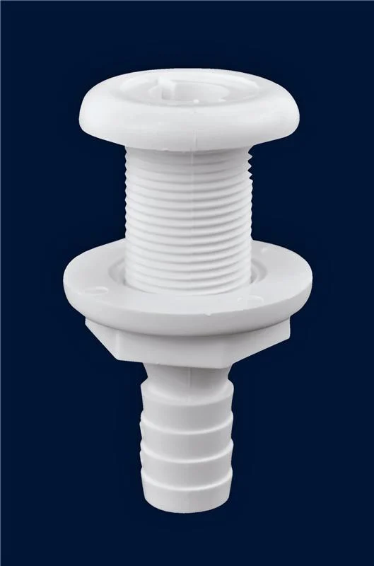 Attwood White Plastic Thru-Hull Fitting - 5/8" Inner Diameter