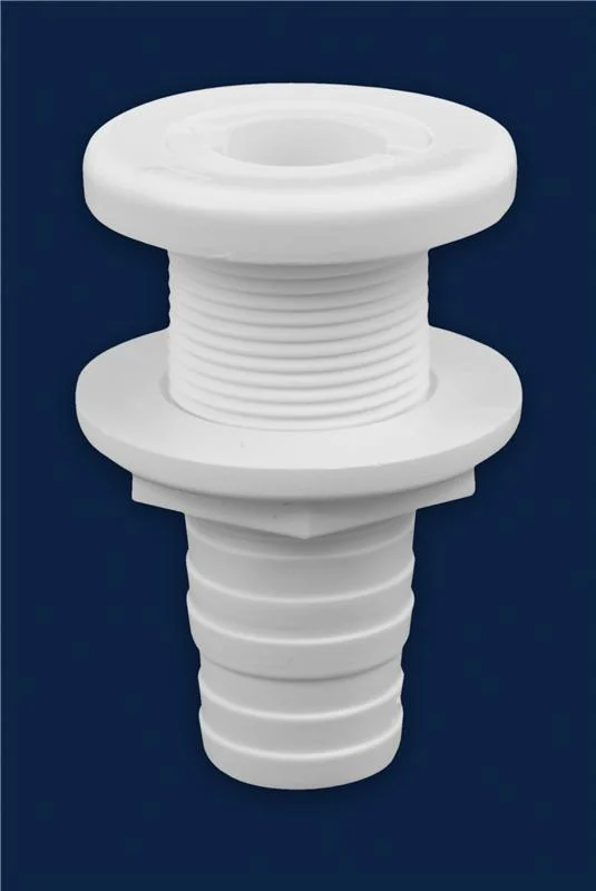 Attwood White Plastic Thru-Hull Fitting - 1-1/8" Inner Diameter