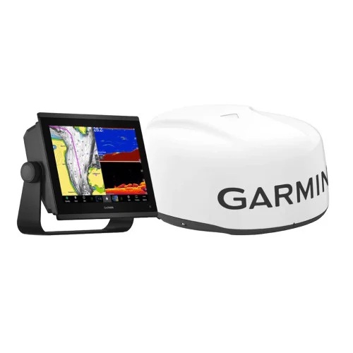 Garmin GPSMAP® 1243xsv with GMR™ 18 HD3 Radome GPS Chartplotter/Radar Pack w/Touchscreen, SideVü, ClearVü and Traditional CHIRP Sonar, Navionics+ Mapping 010-02367-53
