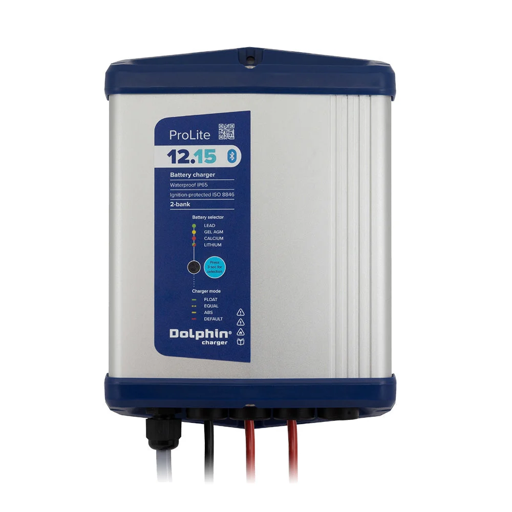 Scandvik PROLITE Series Dolphin Battery Charger - 12V, 15A, 110VAC - 2 Outputs