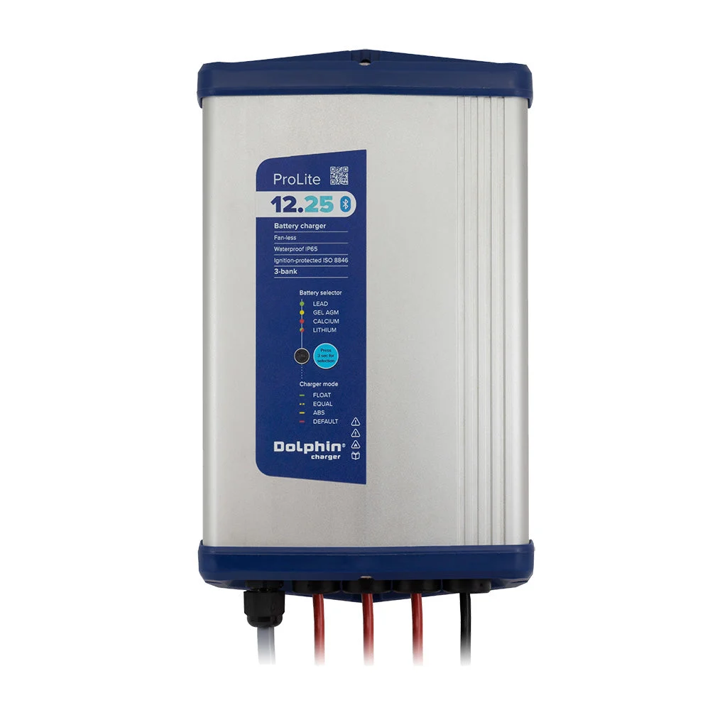 Scandvik PROLITE Series Dolphin Battery Charger - 12V, 25A, 110/220VAC - 3 Outputs