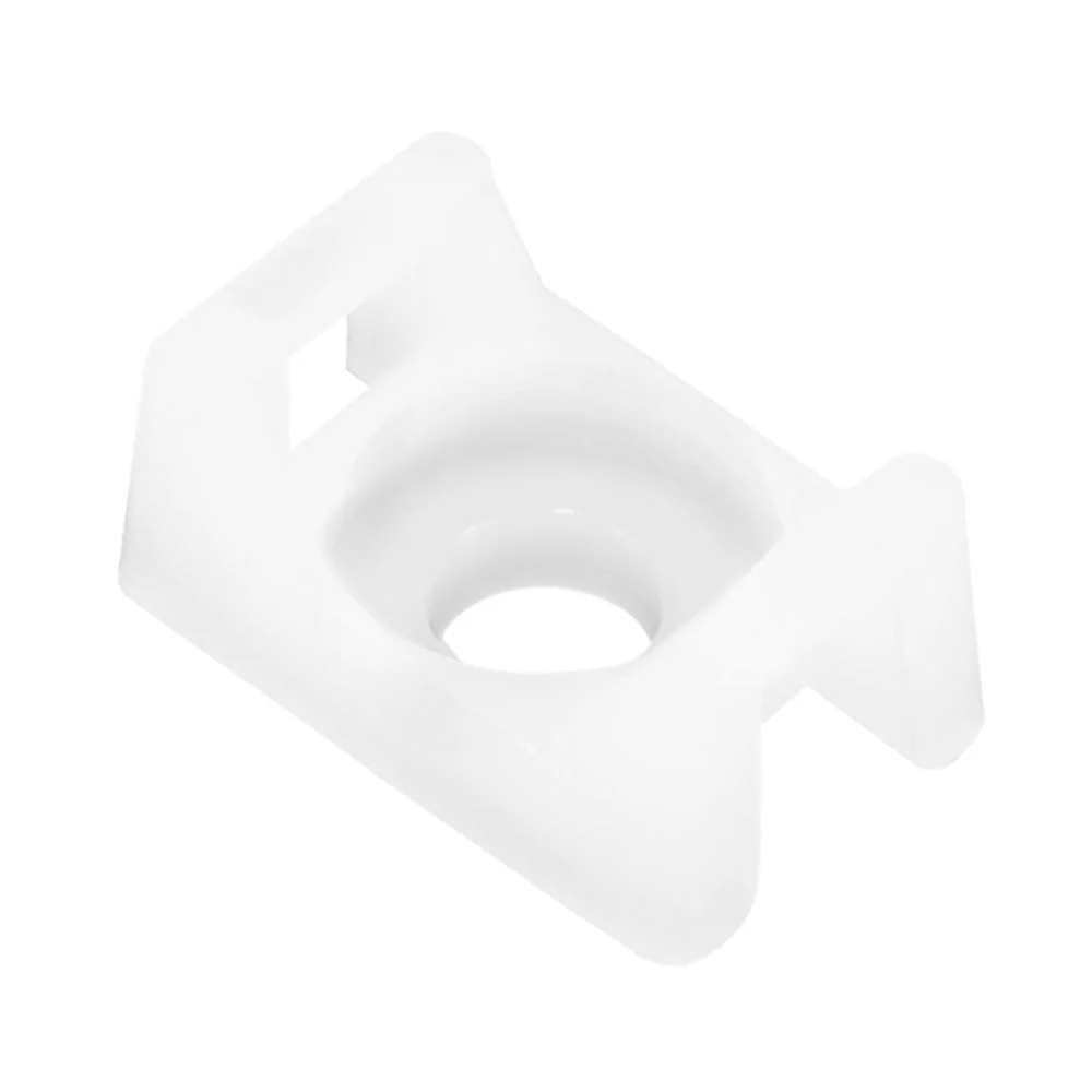 Pacer Screw Down Cable Tie Mount - #8 Screw Mount Method - Natural Color - 100 Pack