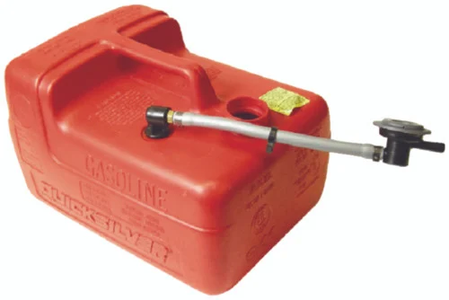 Mercury 3.2 Gallon Portable Fuel Gas Tank With Fuel Demand Valve 8M0045692