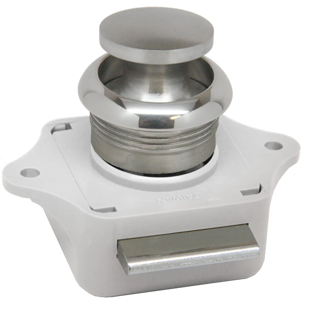 Sea-Dog Push Button Rim Latch - Stainless Steel/Plastic Housing