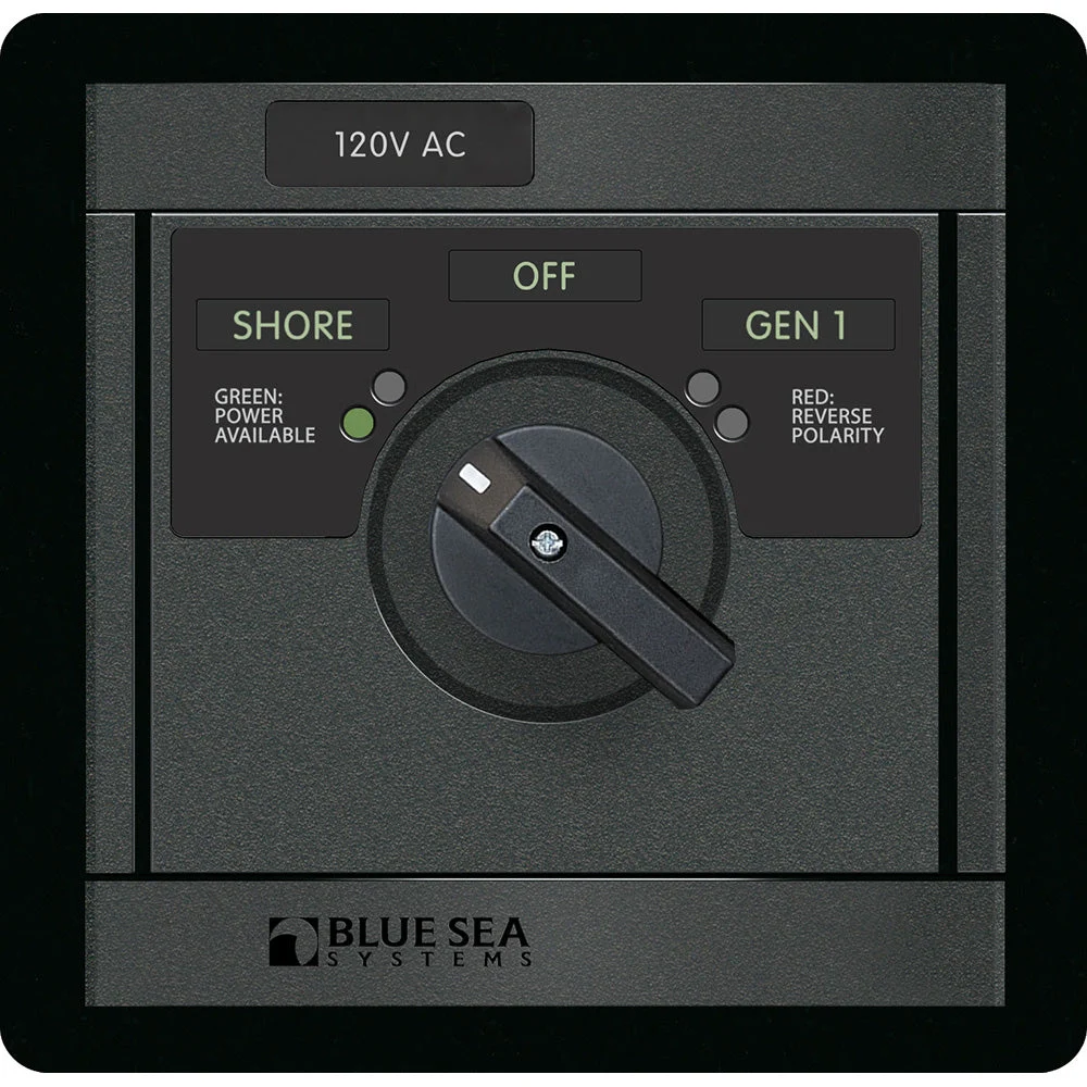 Blue Sea 120v AC Rotary 30A off + 2 Sources