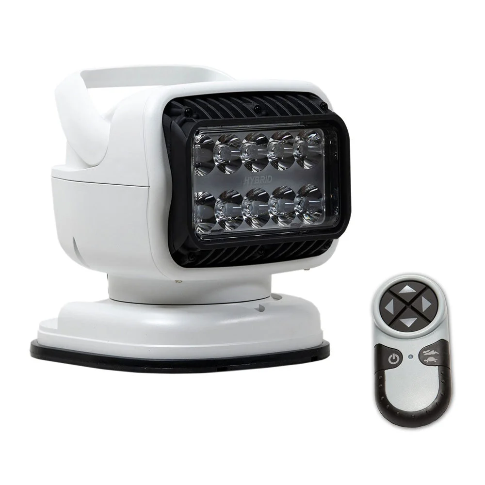 Golight GT Series LED Hybrid Portable Light w/Permanent Shoe Mount Handheld Wireless Remote - 12V - White