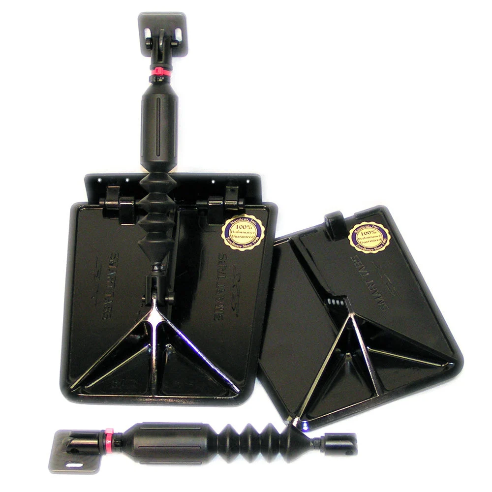 Lectrotab Smart Tab SX Composite Trim Tabs 9.5” x 10” f/12-16’ Boat w/40 - 80HP - Black