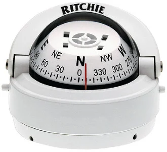 Ritchie Navigation - Explorer Compass Wht/wht Dial - S-53W