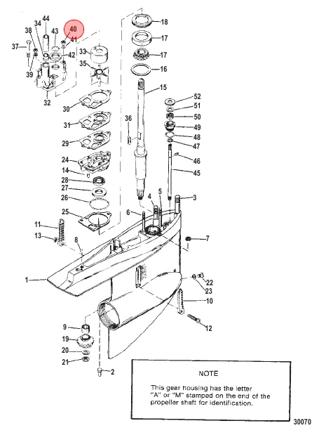 Mercury / Quicksilver NUT 11-13436