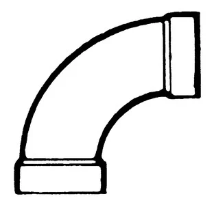 Bristol Products - 1/4 Long Bend 3in Abs - 632278