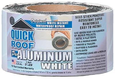 Cofair Products - Quick Roof Repair 6inx25' Wht - WQR625