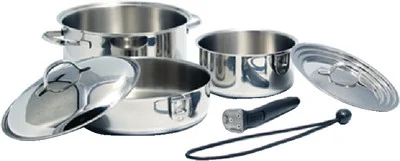 Camco - Cookware-ss Nesting 7 Pc Set - 43920