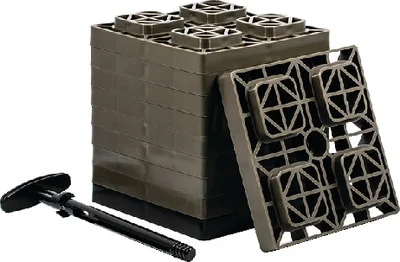 Camco - Fasten Levelers 2x2 Brn 10/pk - 44521