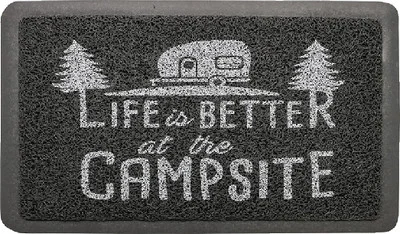 Camco RV - Libatc Scrub Rug Grey/white - 53200