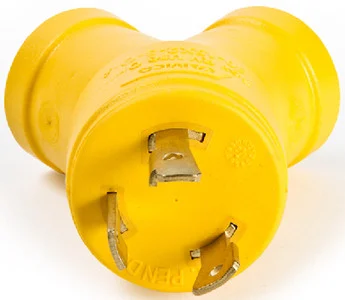 Camco - 30m/2x15f Amp 3 Prong Gen Adpt - 55433
