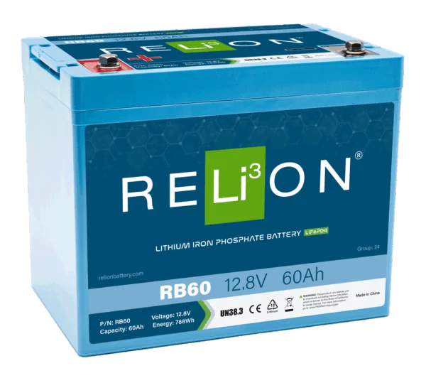Relion 12.8V 60Ah 4Sc Lifepo4 – Marine Electrical Replacement Part