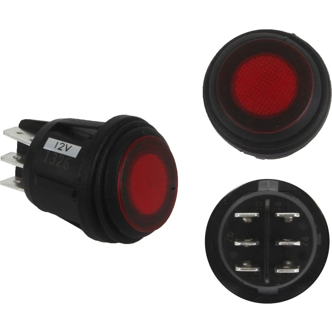 Rigid Ind 3 Position Cherry Rocker Switch – Marine Electrical Replacement Part