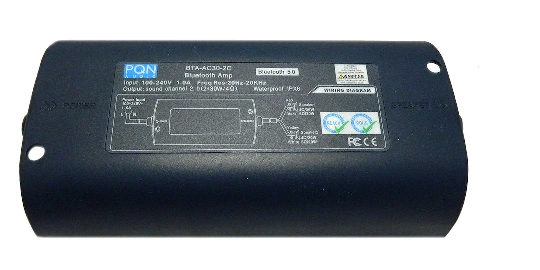 Pqn Entrpris Bt Amp 2 Channel Ac Input – Marine Boat Replacement Part