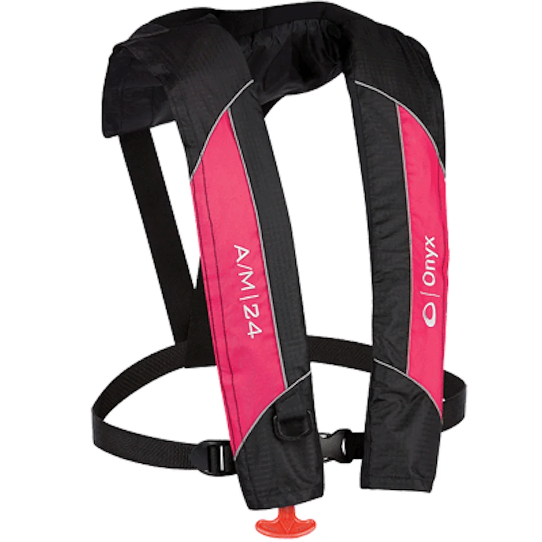 Onyx Outdoor A/M-24 Auto/Manual Life Jacket Pink – Marine Boat Replacement Part