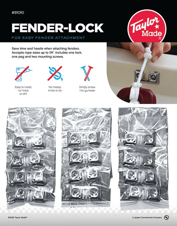 Taylor Made Fender Lock Display (12 Sets) – Marine Boat Replacement Part