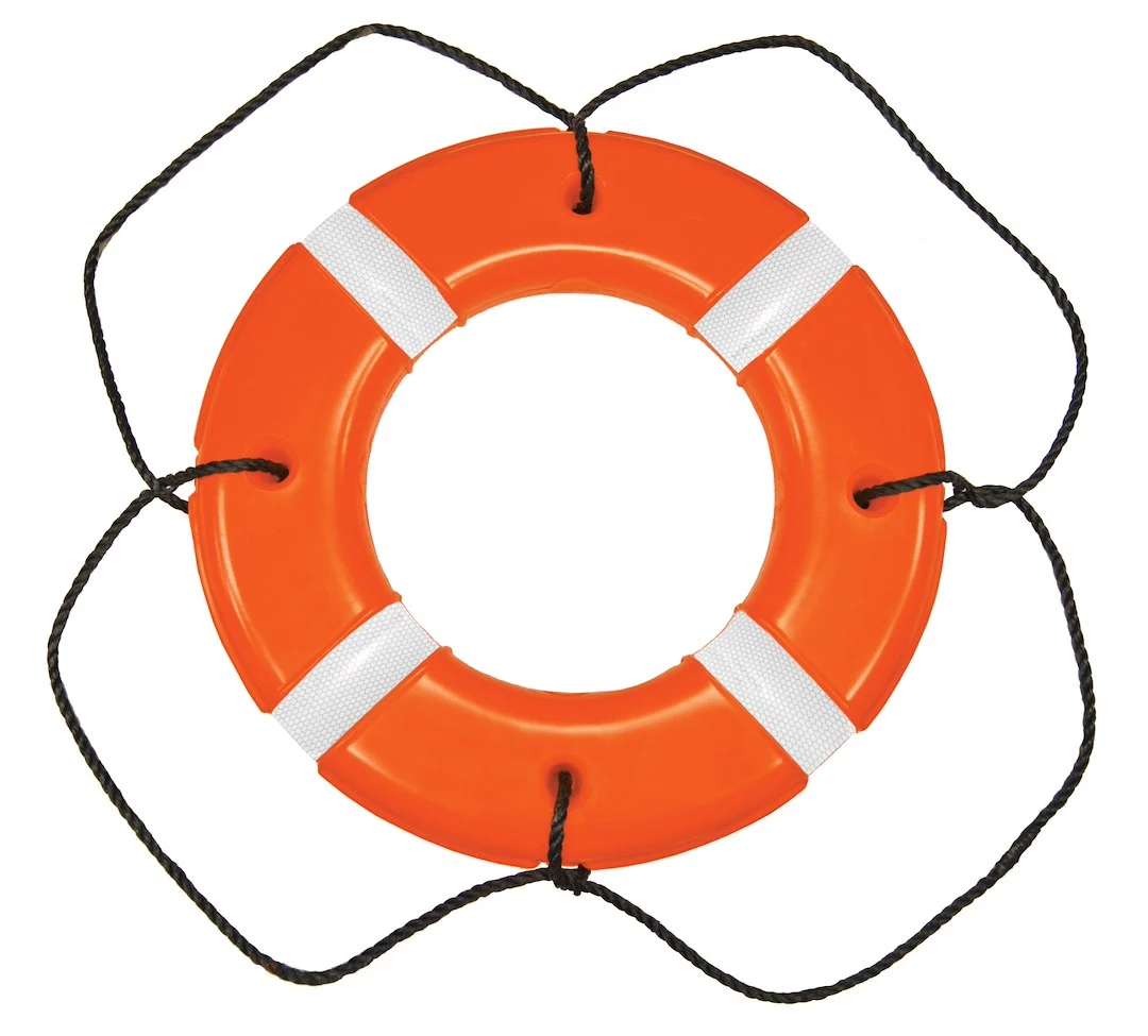 Taylor Made 30' Orange Polyeth Shell Life Ring – Marine Boat Replacement Part