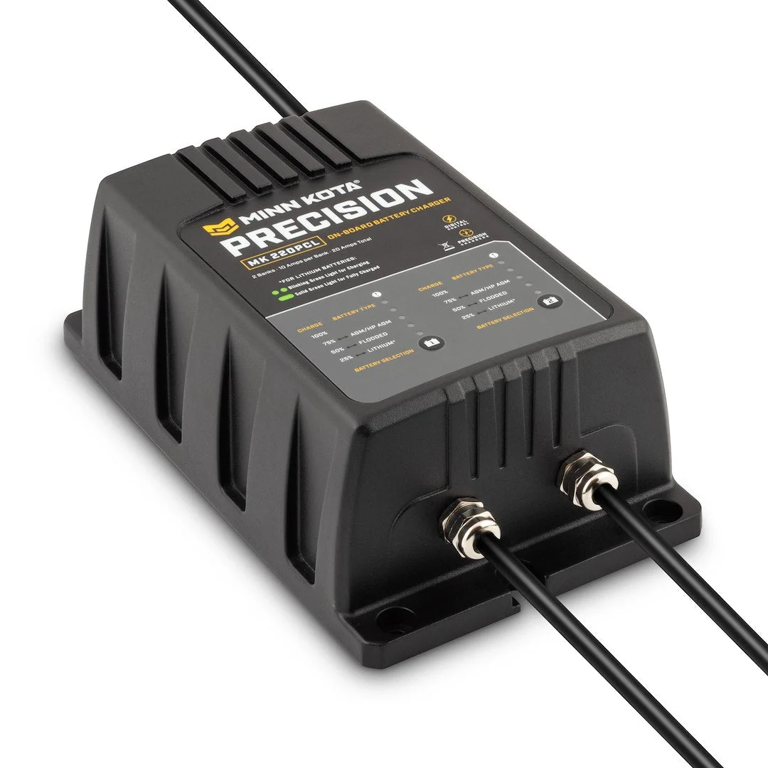 Minn Kota Battchgr Mk 220Pcl 12V 10 Amp/2 Bnk – Marine Electrical Replacement Part