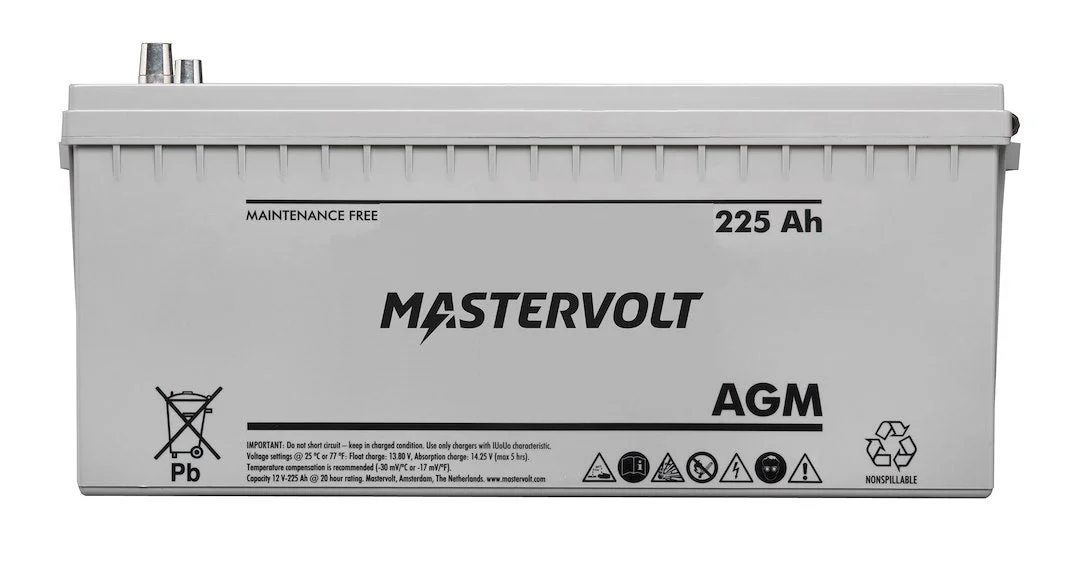 Mastervolt Mv 12/225 Ah Agm Battery – Marine Electrical Replacement Part