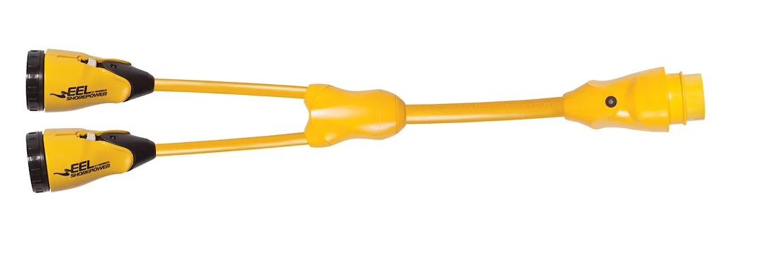 Marinco Eel Y Adap. 50A Male To (2)30A Fema – Marine Electrical Replacement Part