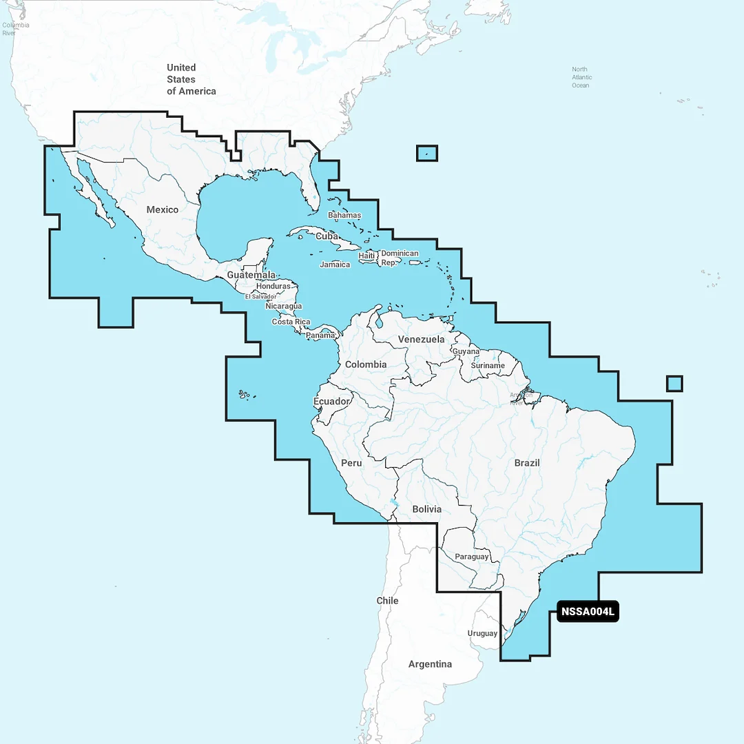 Garmin Carto Mexico Caribbean To Brazil Garmin – Marine Boat Replacement Part