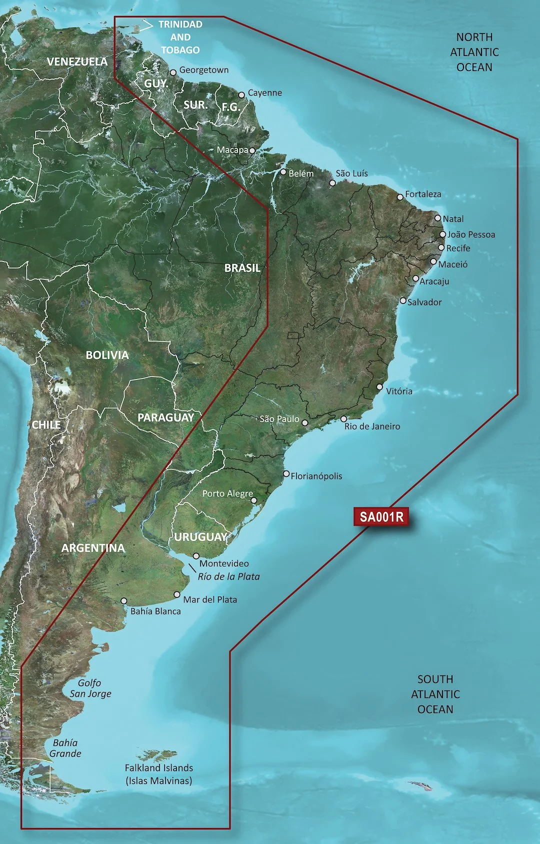 Garmin Carto G3 Hxsa001R - South America East C – Marine Boat Replacement Part