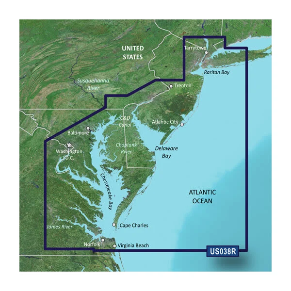 Garmin Carto G3V Vus038R - New York-Chesapeake – Marine Boat Replacement Part