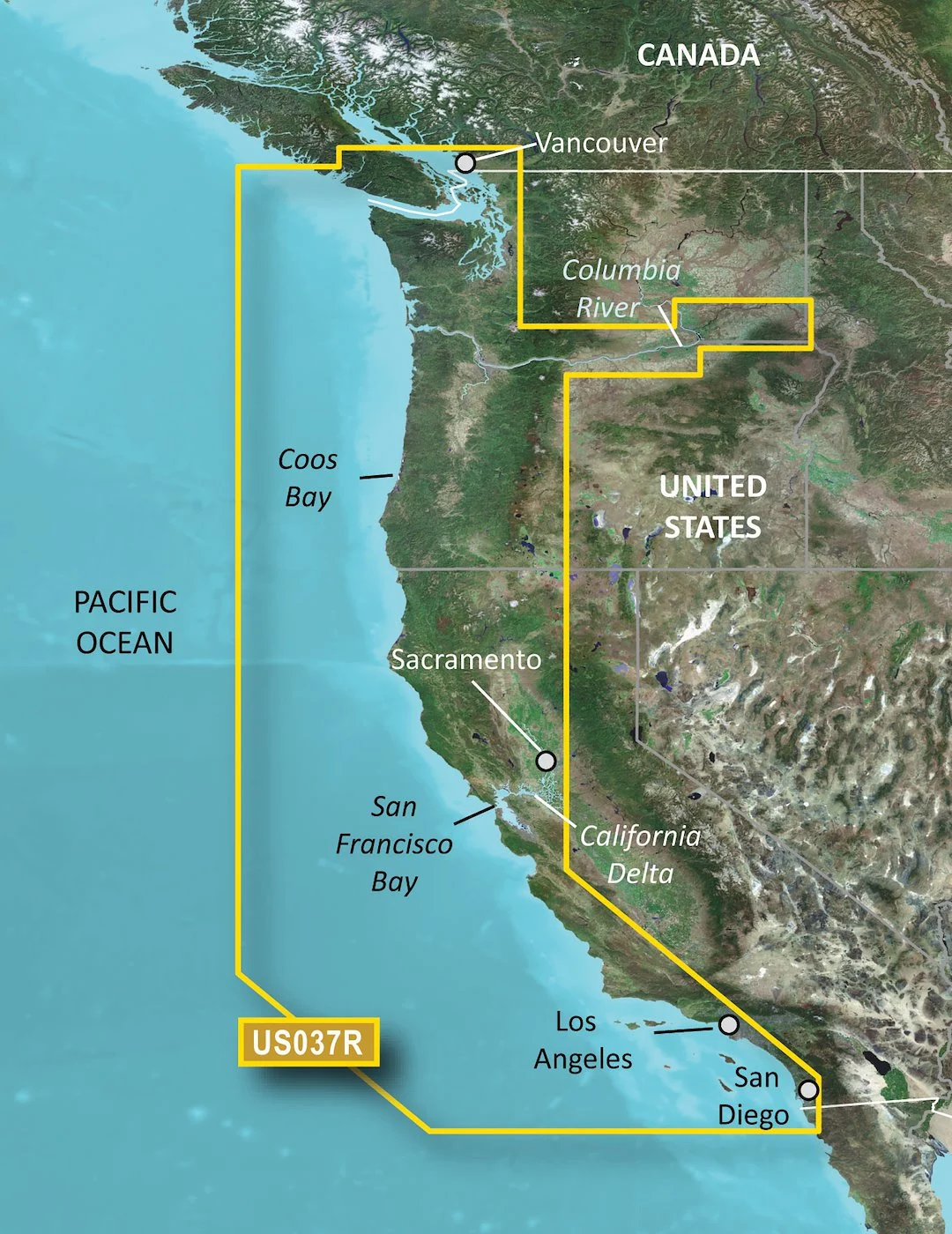 Garmin Carto G3V Vus037R - Vancouver-San Diego – Marine Boat Replacement Part