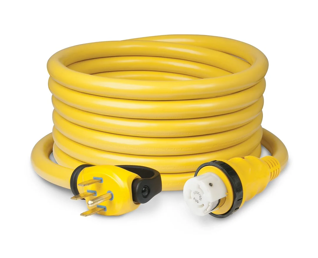 Marinco 50A 25' Cordset W/LED – Marine Electrical Replacement Part