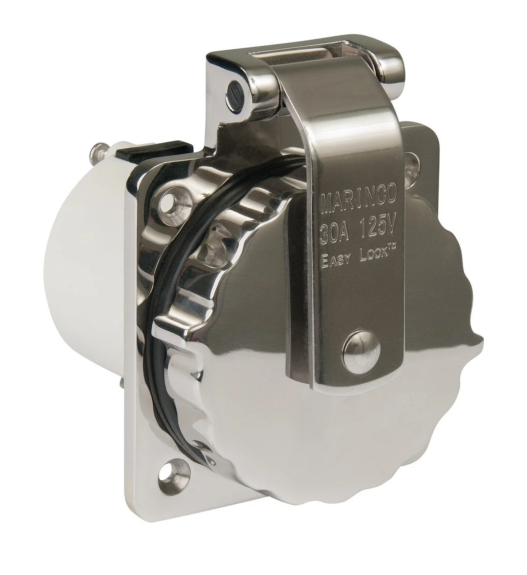 Marinco 30A Stainless Inlet – Marine Boat Replacement Part