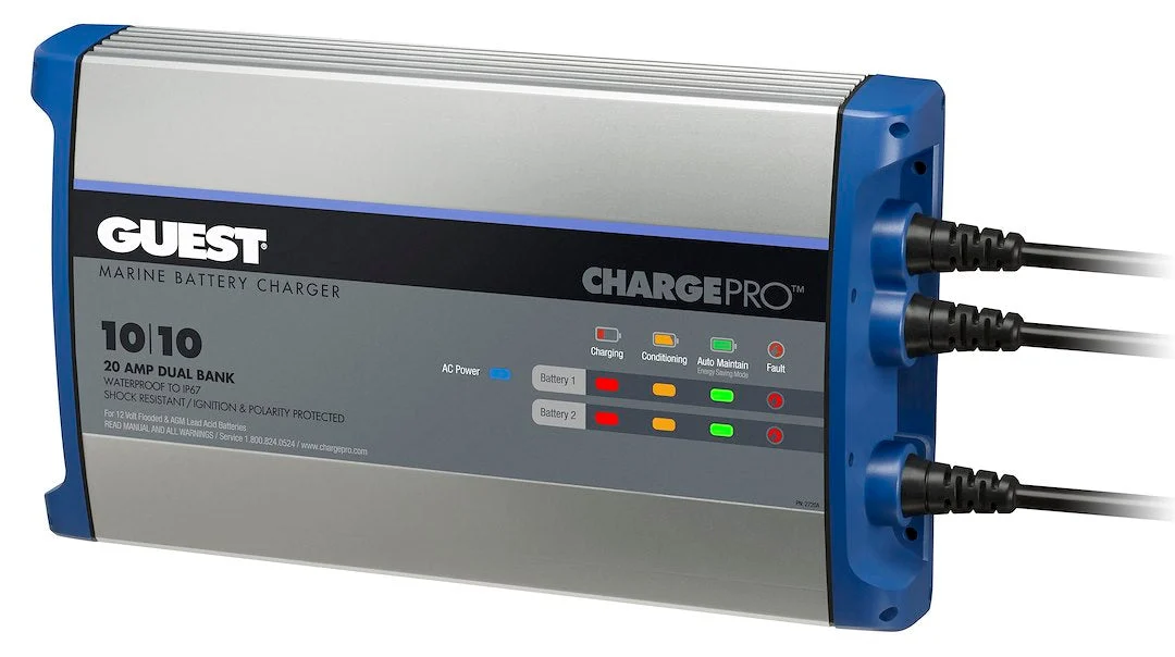 Marinco Guest Battery Charger 20A - 2 Bank – Marine Boat Replacement Part