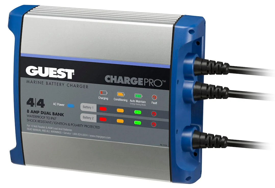 Marinco Guest Battery Charger 8A -2 Bank – Marine Boat Replacement Part
