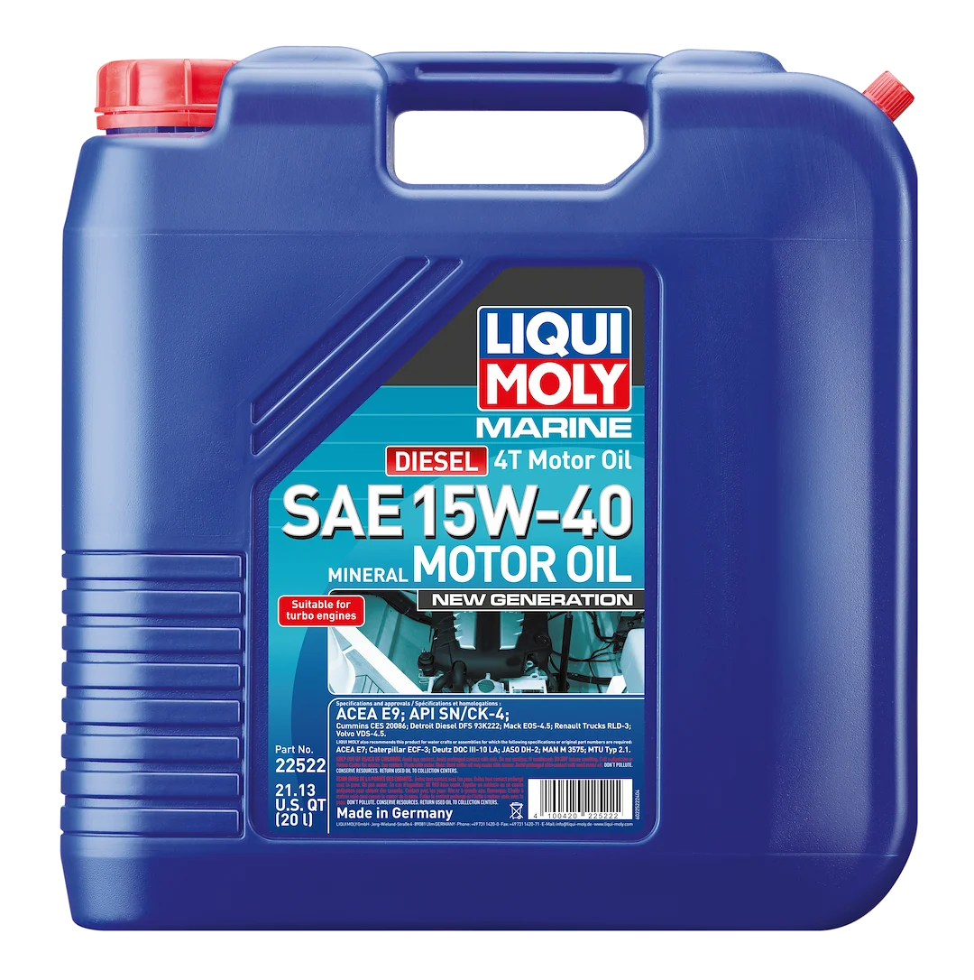 Liqui Moly Marine Diesel 4T Motor Oil 15W-40