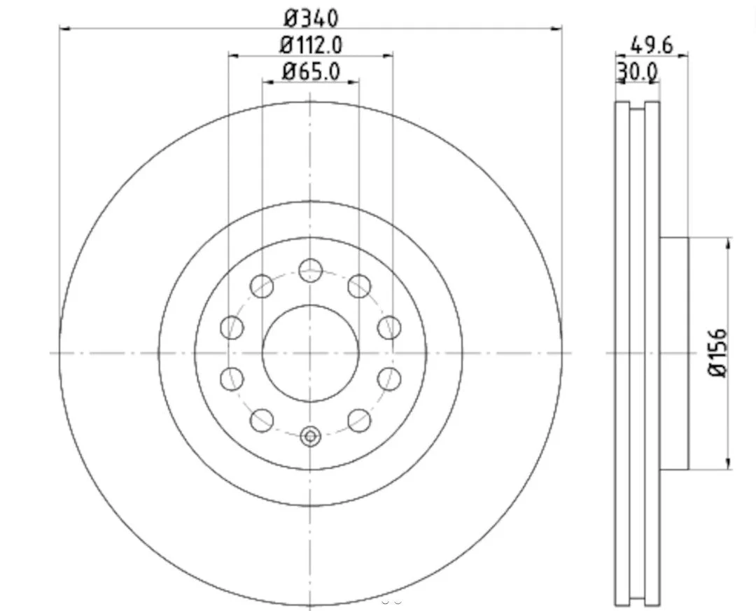 Hella Brake Disc For Vw/Skoda/Audi/Seat – Marine HVAC Replacement Part