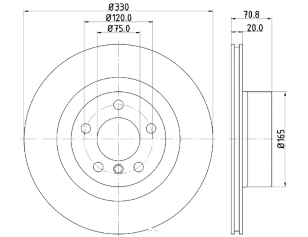 Hella Disc Brake Rotor High Carbon – Marine HVAC Replacement Part