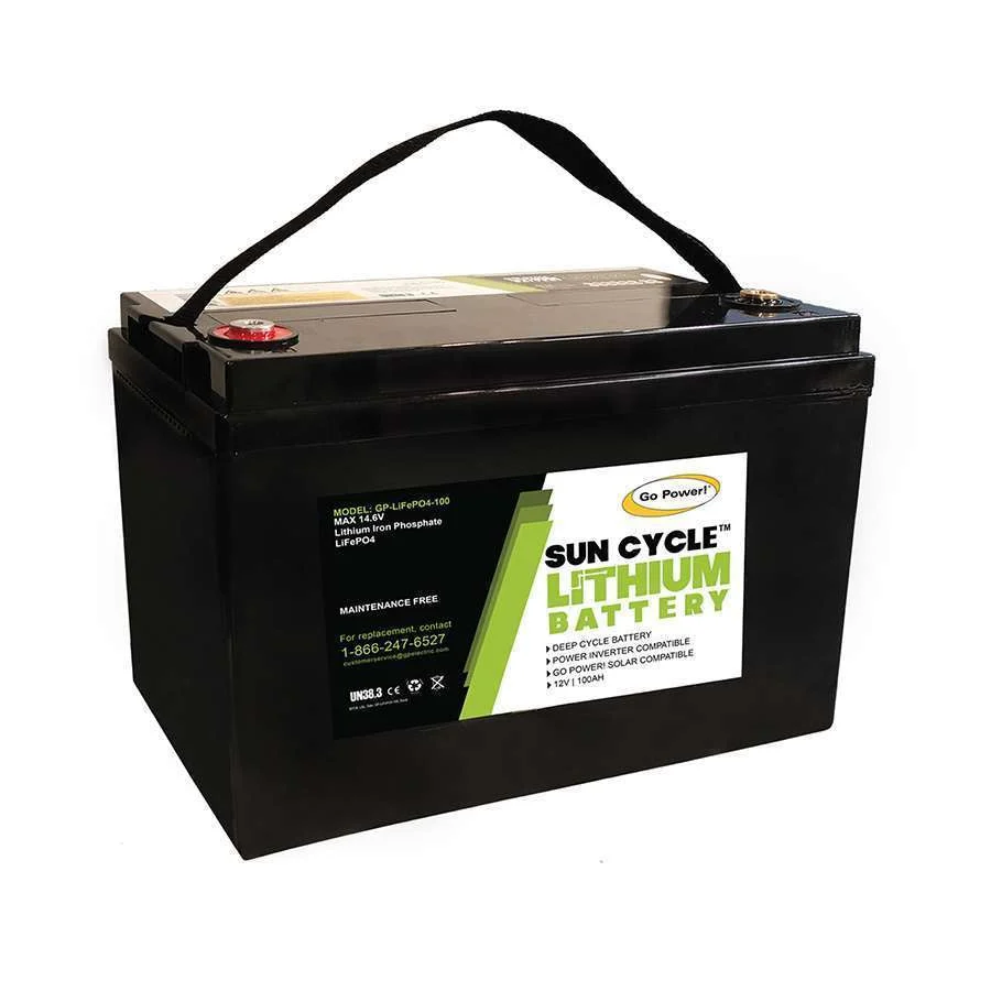 Go Power 100 Amp - Solar Battery 12V – Marine Electrical Replacement Part