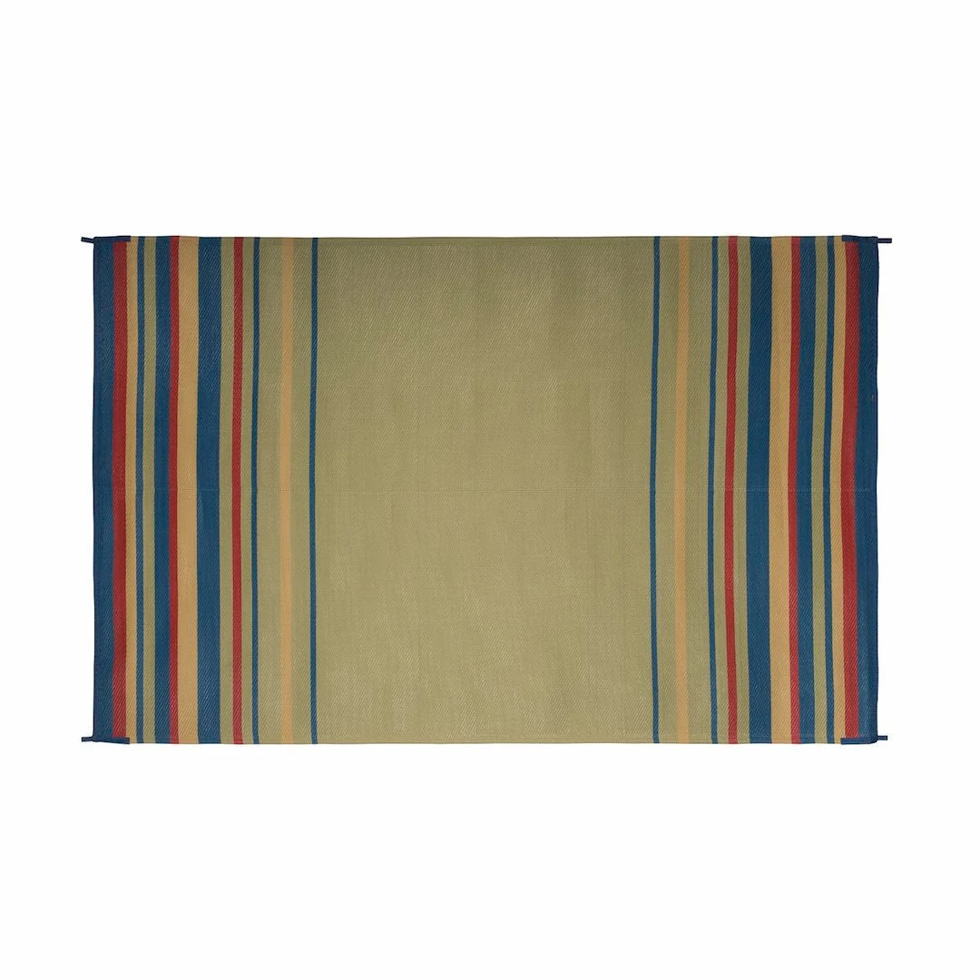 Faulkner Mat Striped 9X12 Blue/Brick/Bge/Grn – Marine Boat Replacement Part