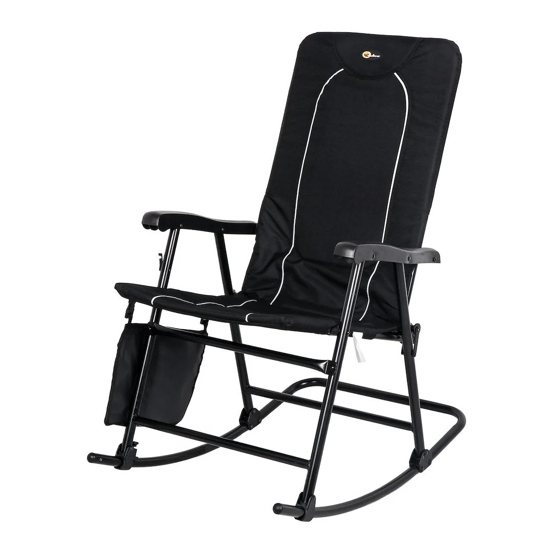 Faulkner Dakota Fldg Rkg Chair Blk/Blk – Marine Boat Replacement Part